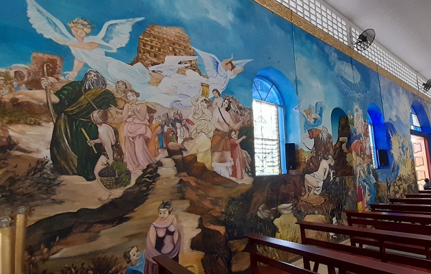 La Catedral San José de David cuenta con 32 murales. Foto. José Vásquez 