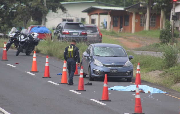 En la provincia de Panamá Oeste, elevando a 21 las muertes en esta región del país por accidentes viales. Foto. Eric Montenegro