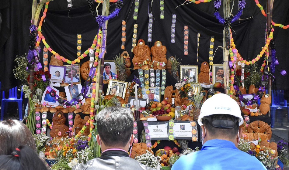 Ofrendas para difuntos. Foto: EFE