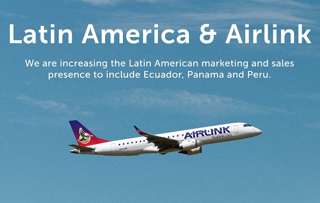 Airlink intenta expandir su huella comercial. Foto: Airlink