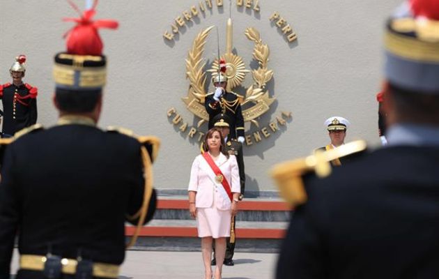 La presidenta de Perú, Dina Boluarte. Foto: EFE