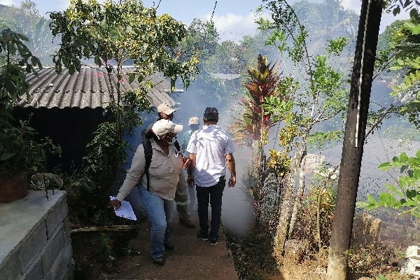 Se realizan varios operativos de fumigación en las áreas donde se han detectado criaderos. Foto. Diomedes Sánchez 