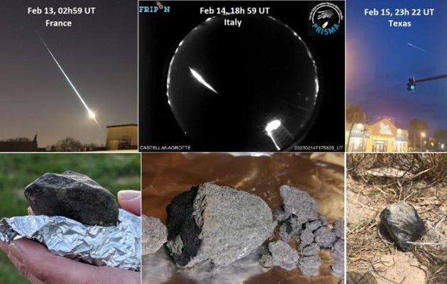 La semana pasada cayeron meteoritos en Francia, Estados Unidos e Italia. Foto: Cortesía