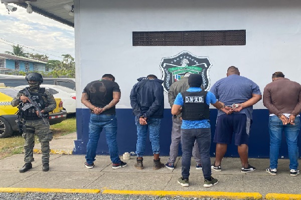 Los cinco detenidos son del distrito de San Miguelito. Foto. Eric Montenegro