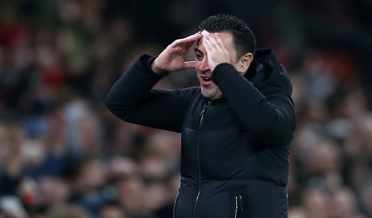 Xavi Hernandez, técnico del Barcelona. Foto:EFE