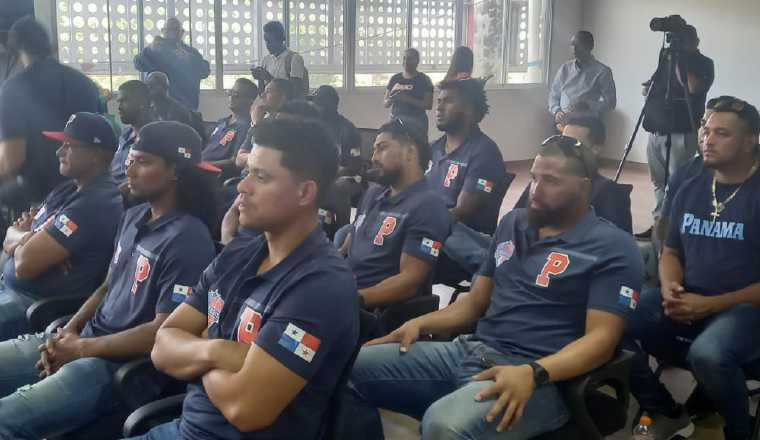 Jugadores del equipo de Panamá para el Clásico Mundial de Béisbol. Foto: Jaime Chávez