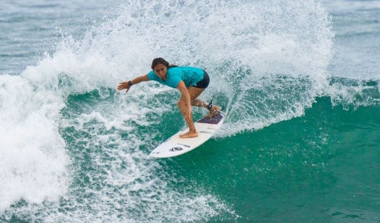 Samanta Alonso se prepara para el Panamericano de Surf: Foto: Cortesía