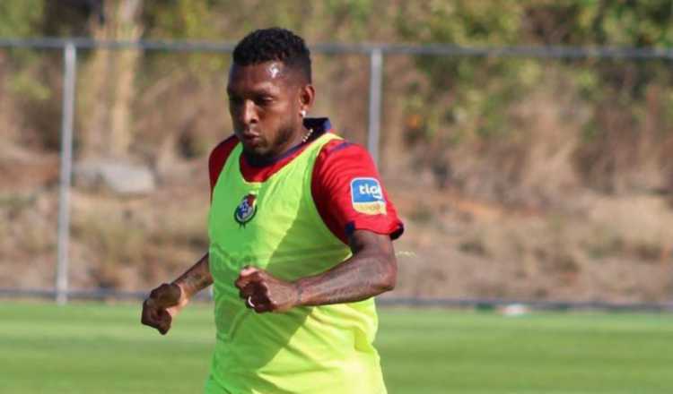 Alberto 'Negrito' Quintero en los entrenamientos de la selección de Panamá. Foto: Fepafut