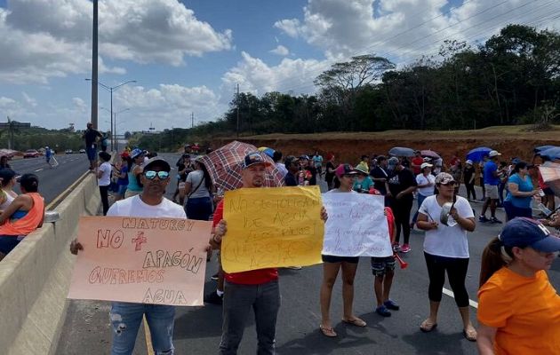 Reclaman agua las 24 horas del día. Foto: @TraficoCPanamá