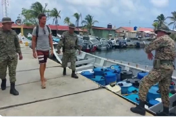 Un ciudadano brasileño también fua auxiliado recientemente por el Senafront. Foto. Cortesía Senafront