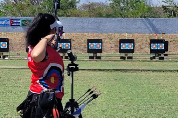 Panameños en el torneo de tiro con arco. Foto: Cortesía