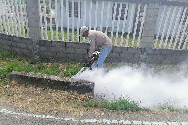 Durante la tarea de inspección, las autoridades de salud, precisaron que encontraron 1,224 criaderos del mosquito. Foto. Diomedes Sánchez