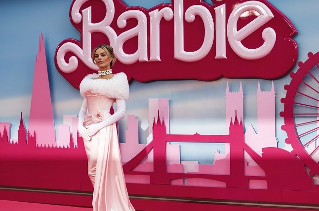 Margot Robbie durante la premier de la película 'Barbie, en Londres, en julio pasado. Foto: EFE/Archivo