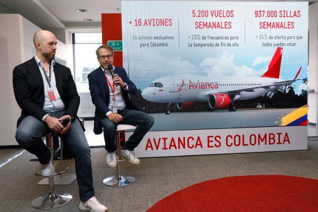 La aerolínea Avianca, fundada en Colombia hace 104 años, hace importante inversión. Foto: EFE