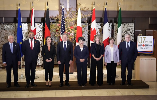 La reunión de cancilleres del G7 se celebró esta semana en Tokio. Foto: EFE