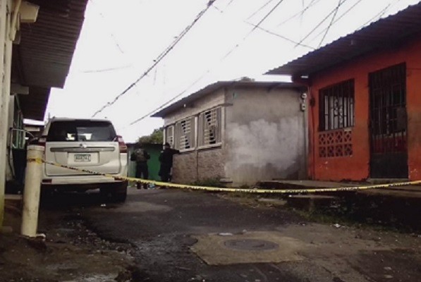 Sector de Ebenezer B, en la comunidad de Puerto Escondido, donde fue el primer herido. Foto. Diomedes Sánchez