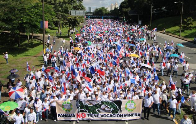 Marcha pacífica hacia la Corte Suprema de Justicia. Foto: Cortesía