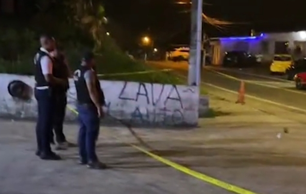 El lugar donde se dio el ataque fue acordonado con cinta amarilla por parte de la Policía Nacional. Foto / Diómedes Sánchez.