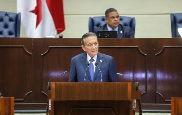 "Nadie puede negar que ningún otro gobierno antes del nuestro tuvo que enfrentar, uno tras otro, tantos desafíos y adversidades", dijo Cortizo. Foto: Cortesía