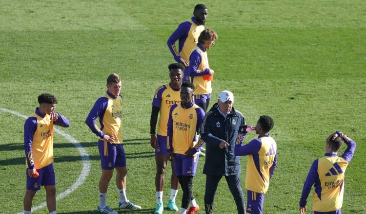 Jugadores del Real Madrid. Foto: EFE