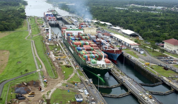 La falta de agua está afectando al Canal de Panamá. Archivo.