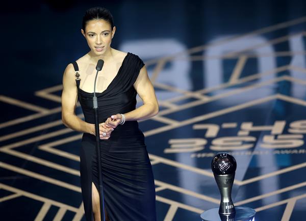 Aitana Bonmatí se ganó el Premio The Best femenino. Foto: EFE