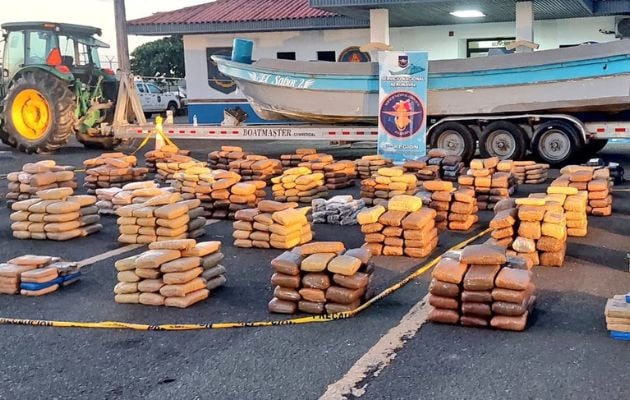 Decomiso de droga en Punta Mala. Foto: Cortesía SENAN