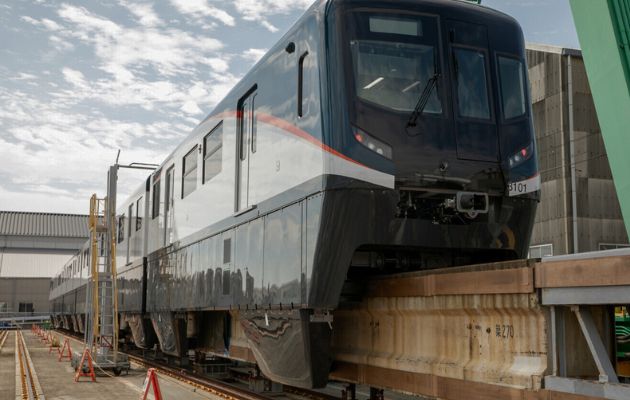 Este tren  formará parte de una flota de 26 que operarán en la Línea 3 del Metro de Panamá. Foto: Cortesía