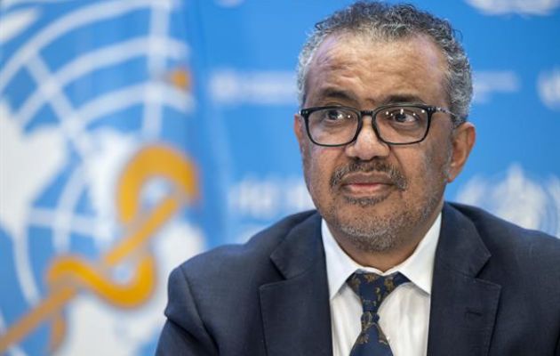 El director general de la Organización Mundial de la Salud (OMS), Tedros Adhanom Ghebreyesus. Foto: EFE