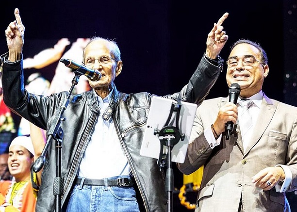 El fallecido Pedrito Altamiranda y Gilberto Santa Rosa. Foto: Instagram