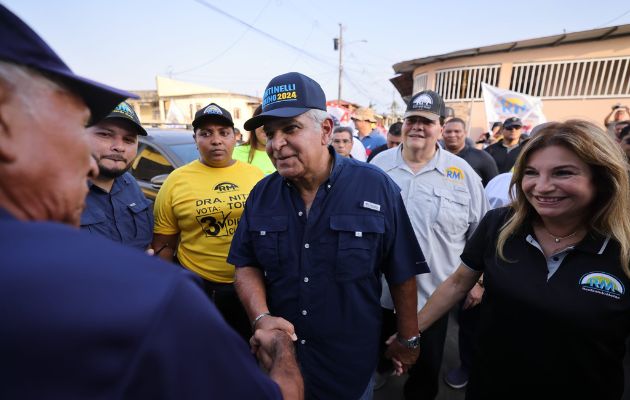 Recorrido del candidato presidencial, José Raúl Mulino. Foto: Cortesía