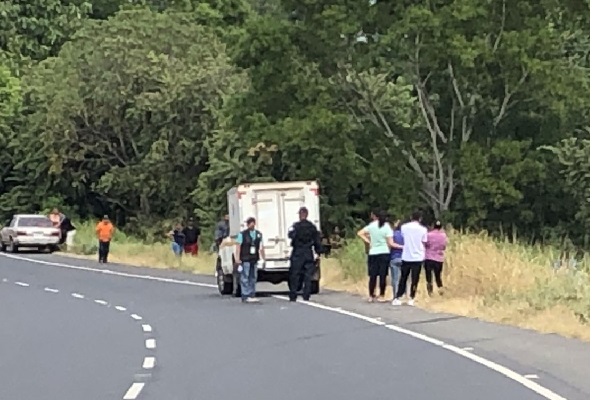 La victima posiblemente viajaba sin cinturón de seguridad, se pudo conocer, por lo que al darse la colisión y vuelco llevó la peor parte. Foto. Thays Domínguez