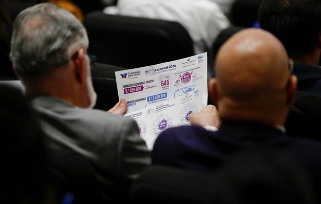  Personas participan durante la presentación de la "Cuenta Satélite Cultural" este viernes, en Ciudad de Panamá (Panamá).  Foto: EFE