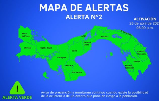 Se levanta la alerta verde en el país. Foto: Cortesía