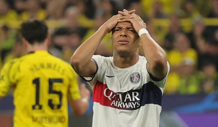 Mbappé, figura del PSG de Francia. Foto: EFE