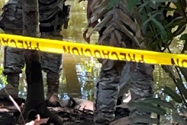 La mujer se encontraba lavando en el río Camarón cuando le cayó la rama de un árbol. Foto. Sinaproc