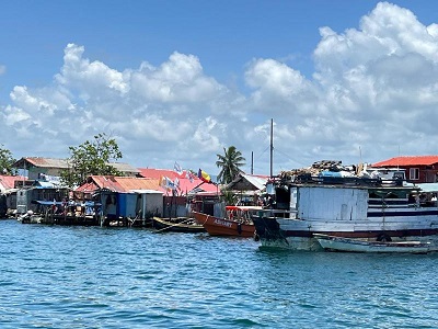 Esta isla del Caribe panameño quedará bajo el nivel del mar producto del calentamiento global. Foto: Eric A. Montenegro.