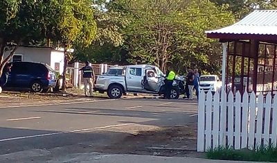 El accidente se dio en la calle Estudiante y quedó registrado en la cámara de video seguridad de la vivienda. Foto Thays Domínguez