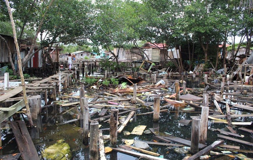 En Panamá se han registrados algunos casos de los desplazamientos producto de eventos climáticos. Foto: Cortesía