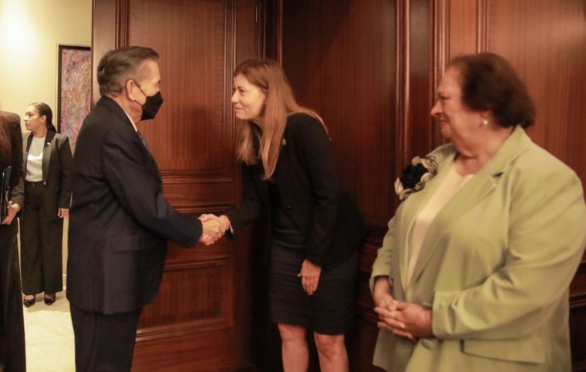 Reunión entre Laurentino Cortizo y Anne Milgram, Directora de la Administración de Control de Drogas de Estados Unidos (DEA). Foto: Cortesía