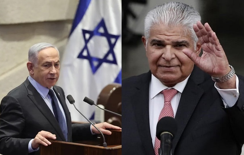 Netanyahu reiteró a Mulino la amistad que existe entre Panamá e Israel. Foto: EFE