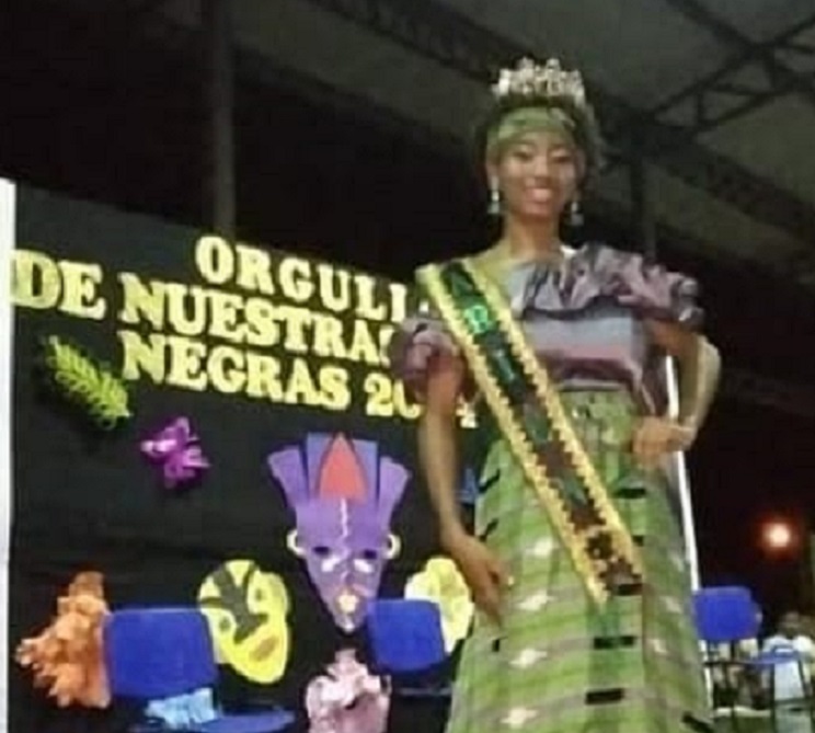  Crismary Yarianith López De la Rosa es Reina Etnia Negra 2024. Foto: Cortesía