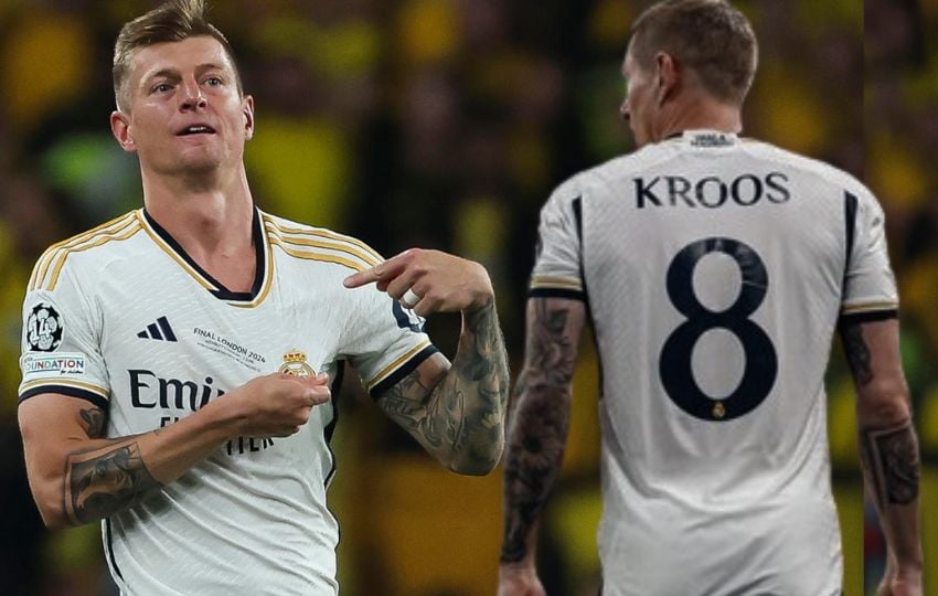 El alemán Toni Kroos, centrocampista del Real Madrid, celebra el título de Liga de Campeones que ganó su equipo frente al Borussia Dortmund. Foto/EFE