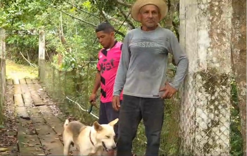 El puente se ha convertido en un peligro, ya que su mal estado ha provocado caídas a mujeres, niños y hasta animales, que corren peligro debido al mal estado de las tablas. Foto. Thays Domínguez