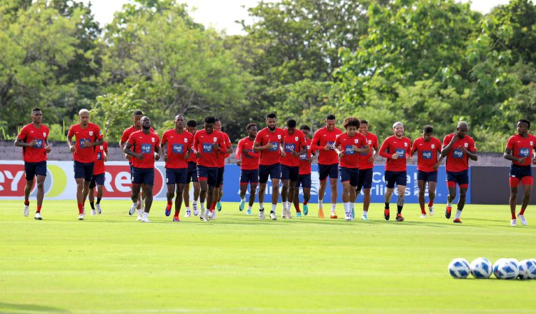 Selección de Panamá en los entrenamientos.Foto: Fepafut