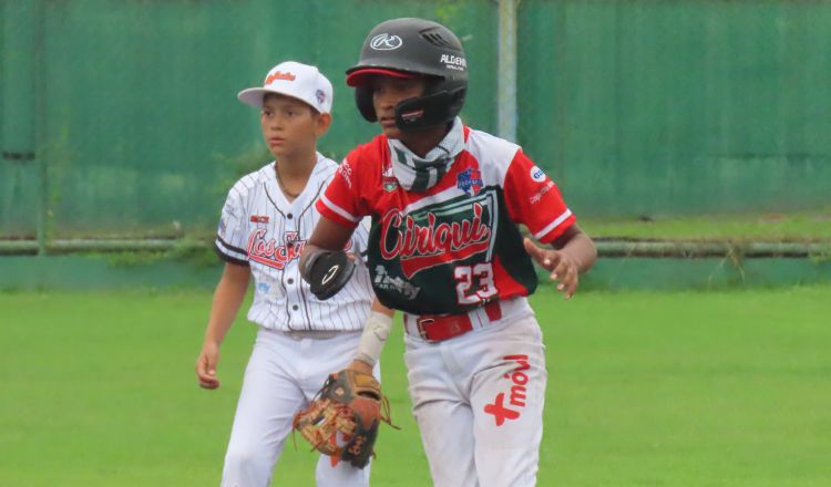 Chiriquí venció a Los Santos en el Nacional de Beísbol  U12. Foto: Fedebeis