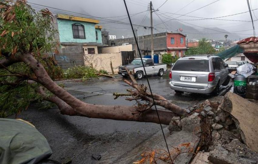 Afectaciones en Santa Catarina, debido a las precipitaciones del paso de la tormenta 'Alberto'. Foto: EFE