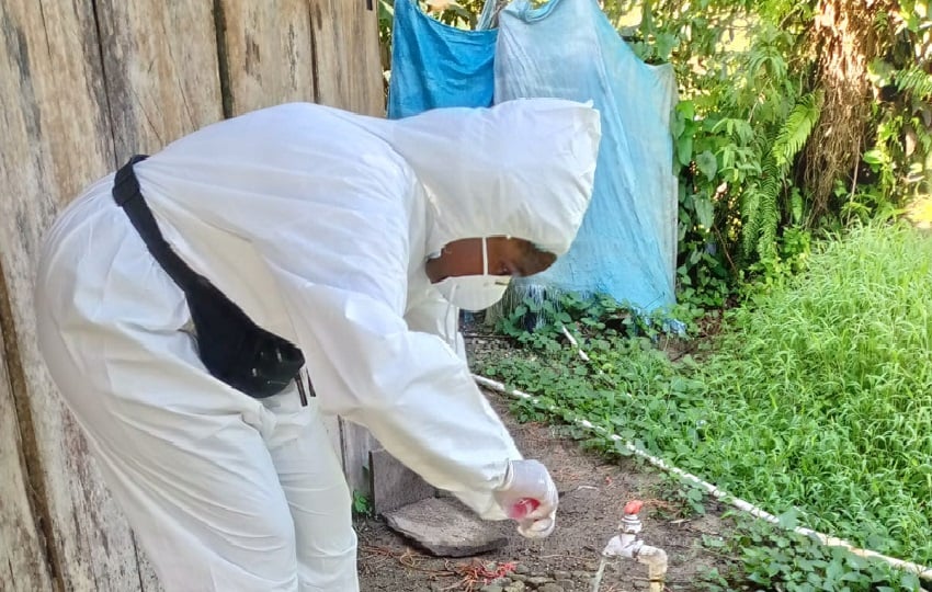 Este brote ocurrió a finales del mes de mayo en esta apartada comunidad, donde una adulta mayor y una menor de edad fallecieron. Foto. Diomedes Sánchez