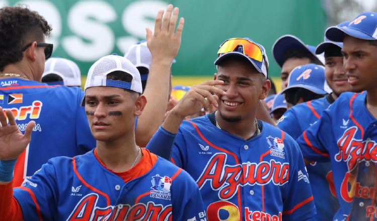 Jugadores del equipo de Azuero. Foto:EFE