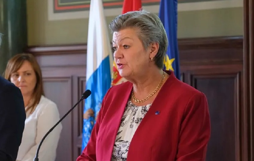 Ylva Johansson defendió en Lisboa la cooperación de la Unión Europea (UE) con Latinoamérica. Foto: EFE